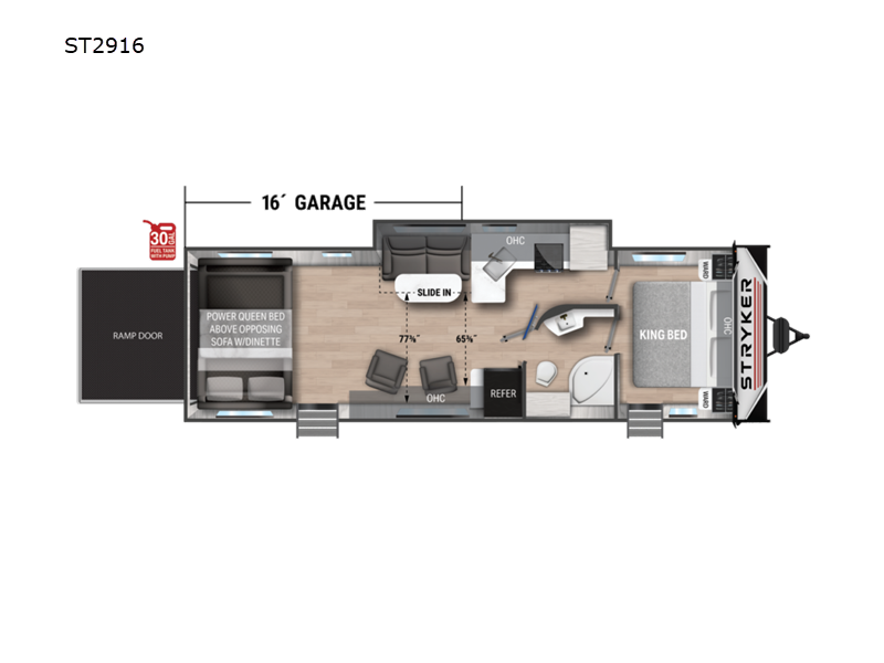 2025 Cruiser RV Stryker ST-2916, $ 87,475