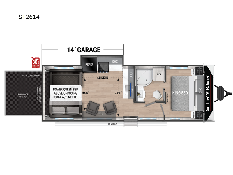 2025 Cruiser RV Stryker ST-2614, $ 80,330