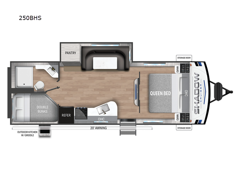 2024 Cruiser RV Shadow Cruiser SC250BHS, $ 46,669