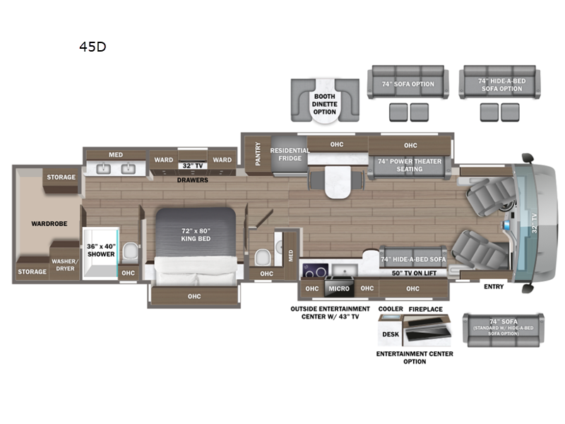 2025 Entegra Coach Cornerstone 45D, $ 969,601
