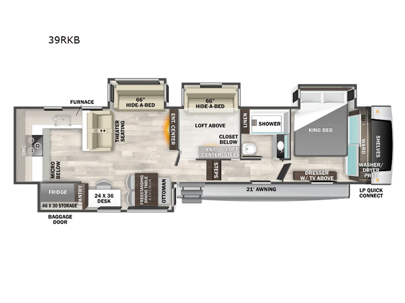 2026 Forest River Cedar Creek Experience 39RKB, $ 0