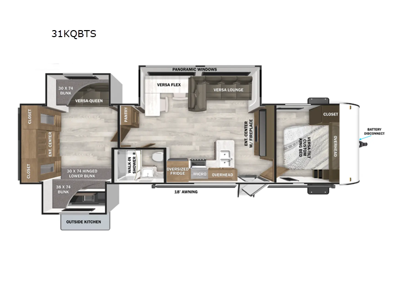 2026 Forest River Salem 31KQBTS, $ 0