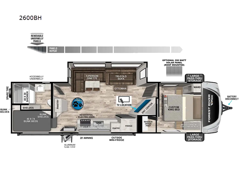 2025 Forest River Vibe 2600BH, $ 58,164