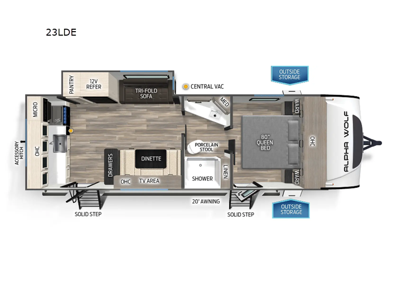2025 Forest River Cherokee Alpha Wolf 23LDE, $ 55,967