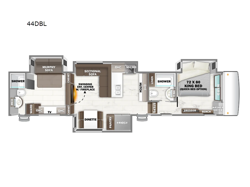 2025 Forest River Riverstone 44DBL, $ 212,968