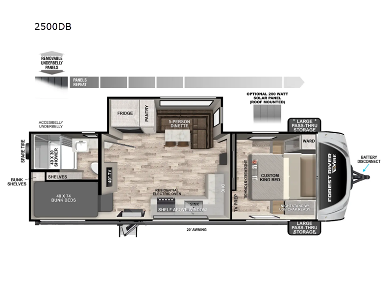 2025 Forest River Vibe 2500DB, $ 51,265