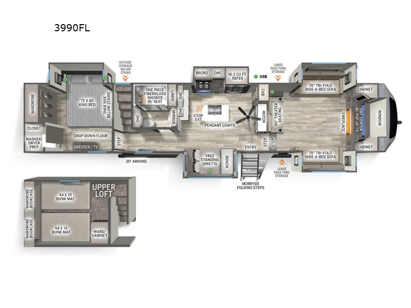 2025 Forest River Sandpiper 3990FL, $ 0