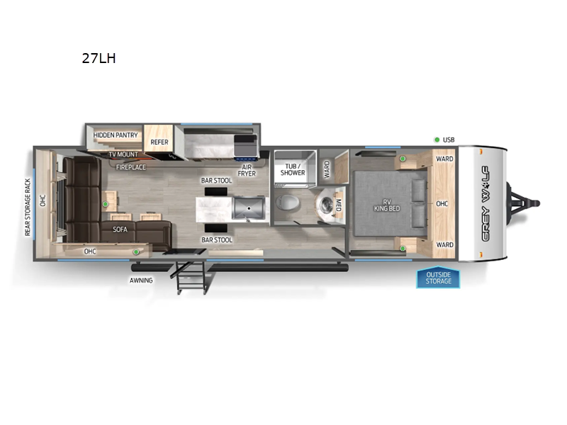 2025 Forest River Cherokee Grey Wolf 27LH, $ 48,849