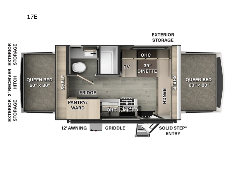 2025 Forest River Flagstaff Shamrock 17E, $ 38,166