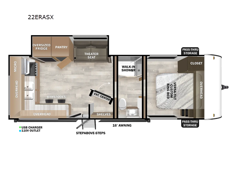 2025 Forest River Wildwood 22ERAS, $ 45,917