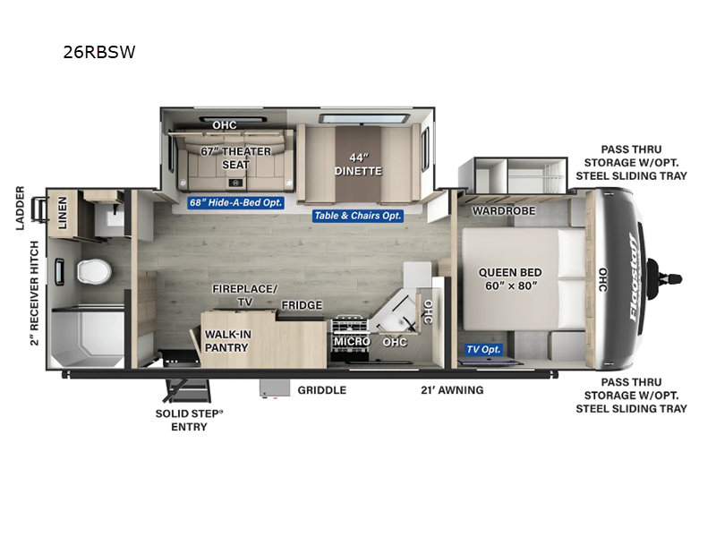 2025 Forest River Flagstaff Super Lite 26RBWS, $ 58,481