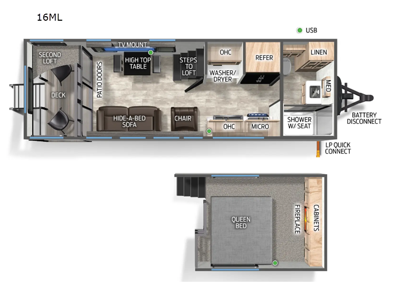 2025 Forest River Cherokee Timberwolf 16ML, $ 55,287