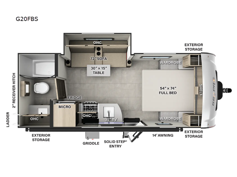 2025 Forest River Rockwood Geo Pro G20FBS, $ 36,539