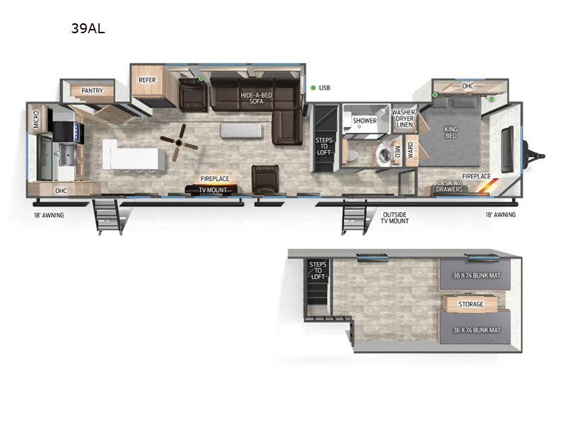 2025 Forest River Cherokee Timberwolf 39AL, $ 82,015