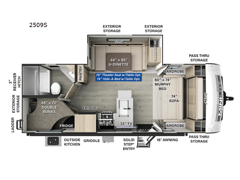 2025 Forest River Rockwood Mini Lite 2509S, $ 49,503