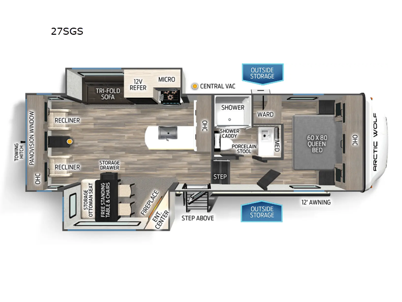 2025 Forest River Cherokee Arctic Wolf 27SGS, $ 81,117