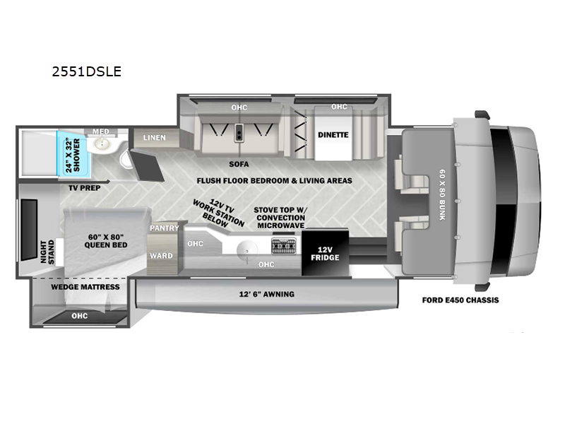 2025 Forest River Forester LE Ford Chasis 2551DSLE, $ 104,990