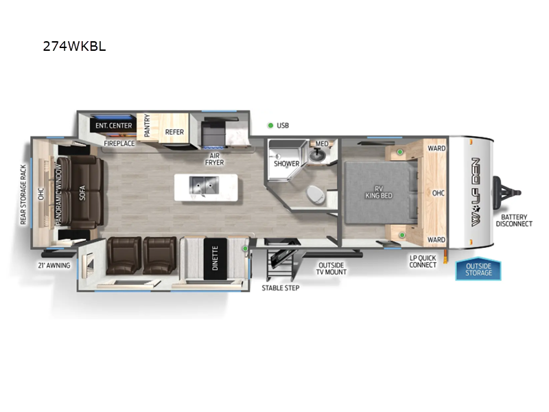 2025 Forest River Cherokee Black Label 274WKBL, $ 59,856