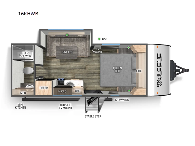 2024 Forest River Cherokee Wolf Pup 16KHW, $ 43,600