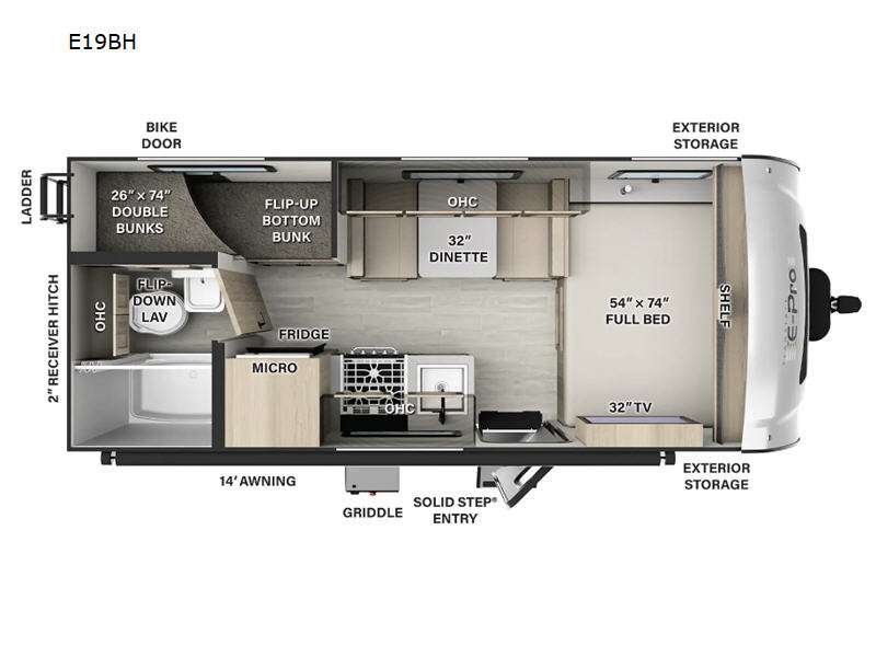2024 Forest River Flagstaff E-Pro E19BH, $ 23,990