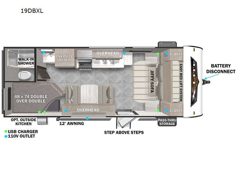 2024 Forest River Wildwood X-Lite 19DBXL, $ 38,717