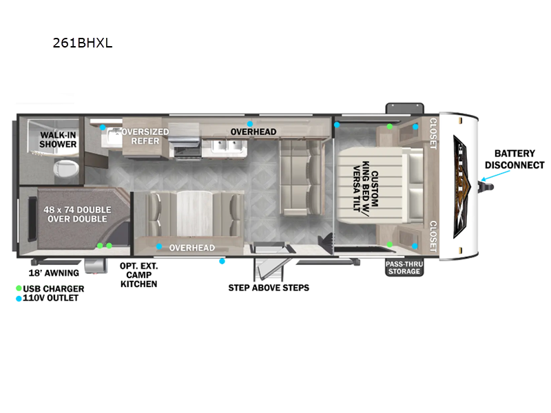 2024 Forest River Wildwood X-Lite 261BHXL, $ 39,460