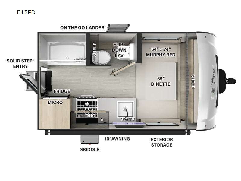 2024 Forest River Flagstaff E-Pro E15FD, $ 21,990
