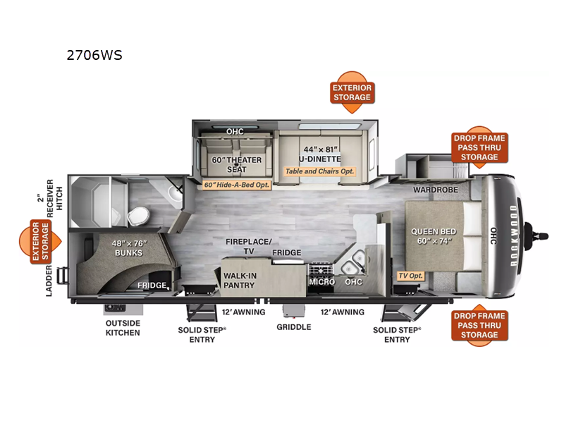 2024 Forest River Rockwood Ultra Lite 2706WS, $ 39,990