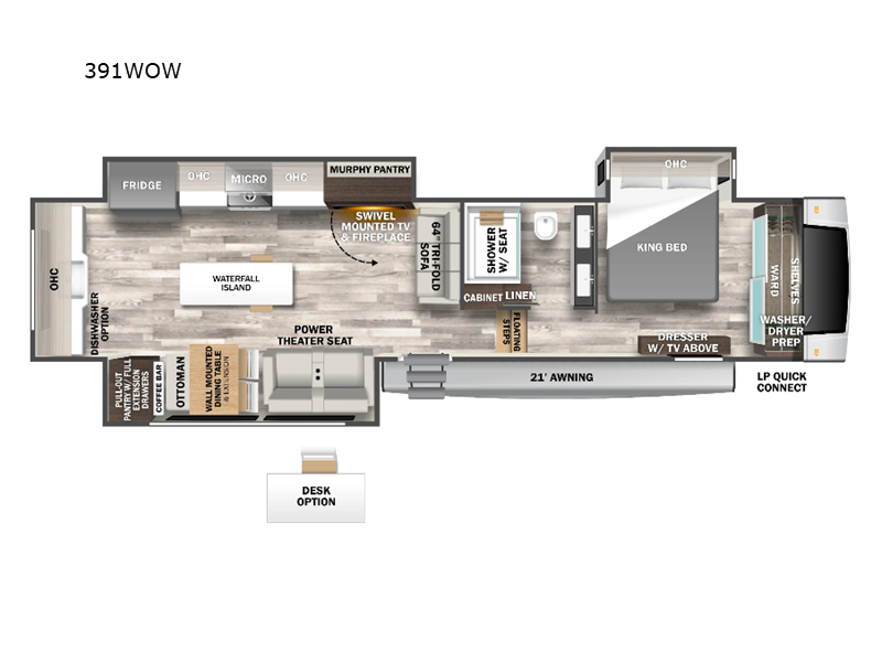 2024 Forest River Cedar Creek 391WOW, $ 130,610