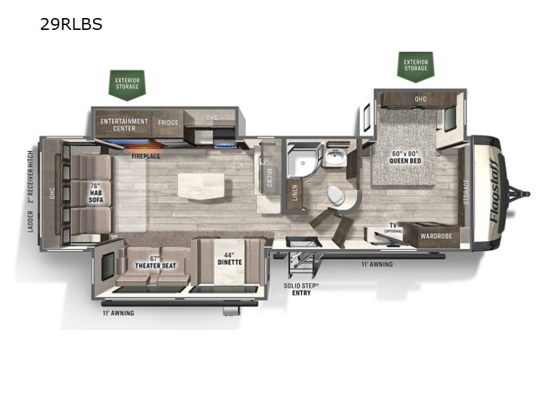 2023 Forest River Flagstaff Super Lite 29RLBS, $ 43,990