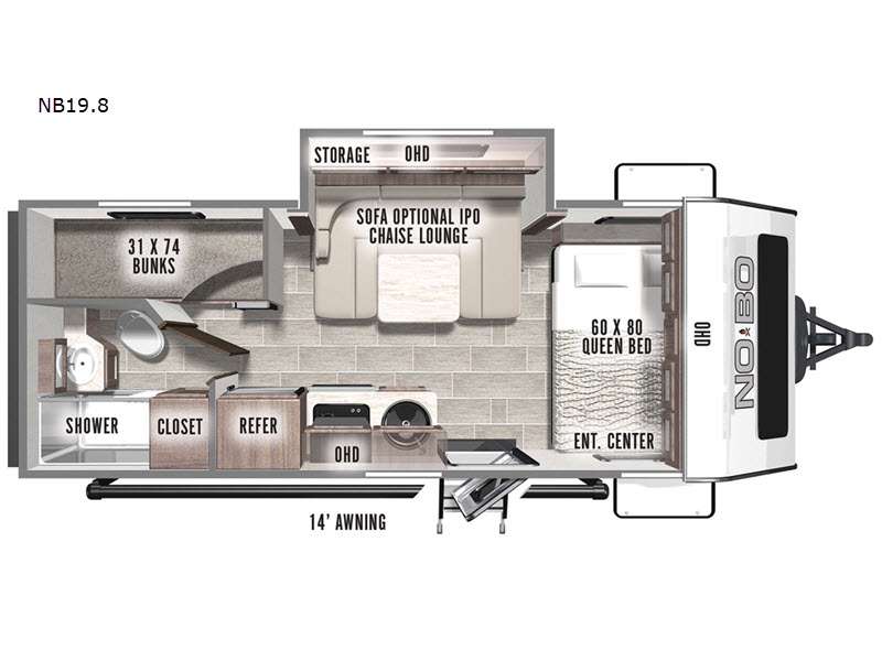 2022 Forest River No Boundaries NB19.8, $ 41,386