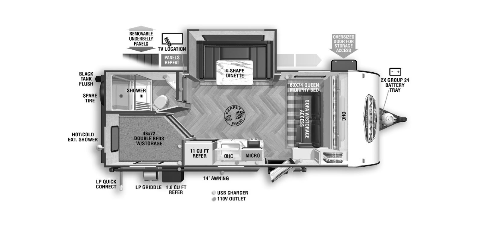 2021 Forest River Salem FSX 178BHSK, $ 14,900