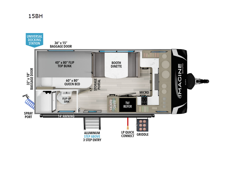 2024 Grand Design Imagine AIM 15BH, $ 20,999