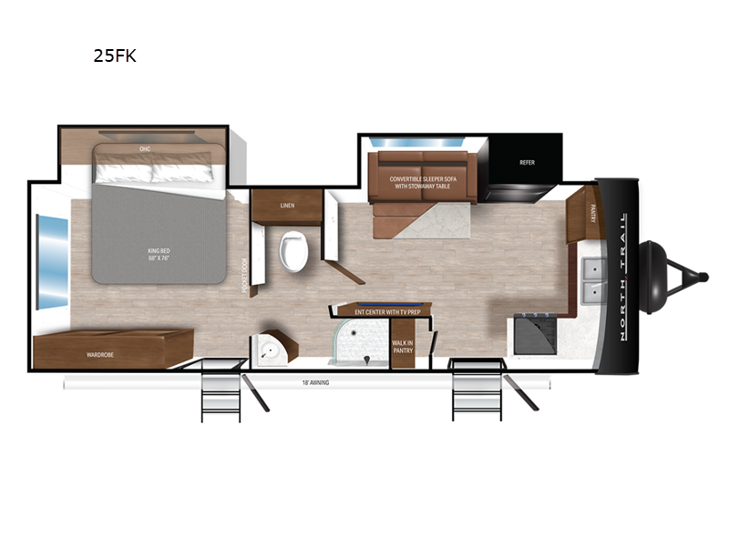 2024 Heartland North Trail Ultra Lite NT 25FK, $ 32,999