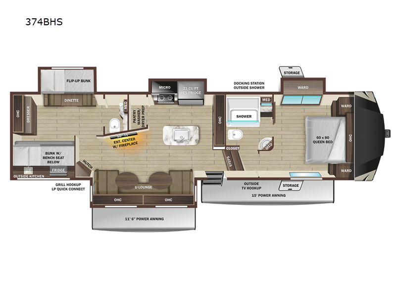 2023 Highland Ridge Mesa Ridge 374BHS, $ 112,233