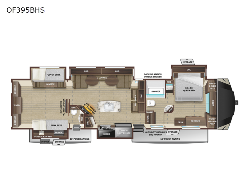 2022 Highland Ridge Open Range 395BHS, $ 79,990