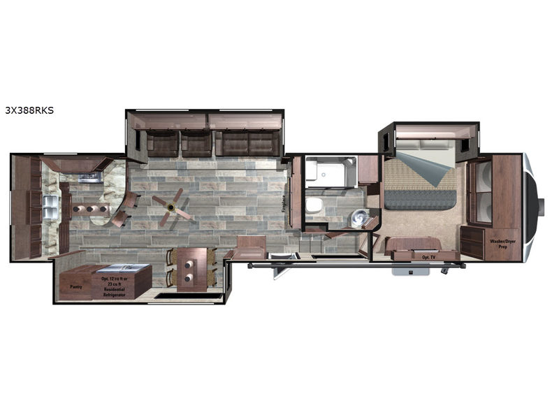 2018 Highland Ridge Open Range 3X 3X388RKS, $ 0