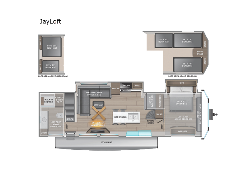 2025 Jayco Jay Flight Bungalow JayLoft, $ 95,506