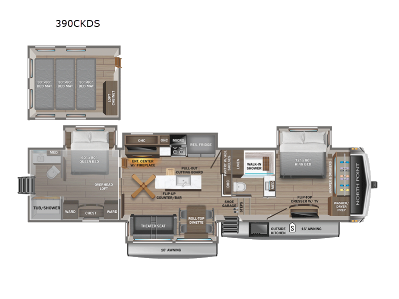 2025 Jayco North Point 390CKDS, $ 148,636
