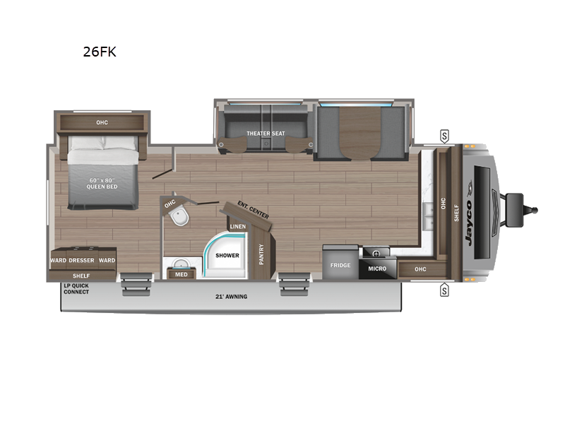 2024 Jayco White Hawk 26FK, $ 68,342
