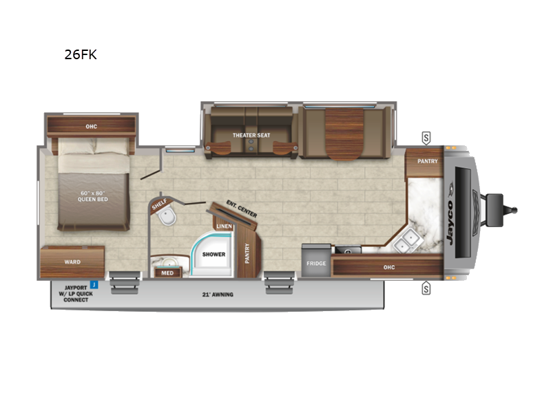 2023 Jayco White Hawk 26FK, $ 66,940