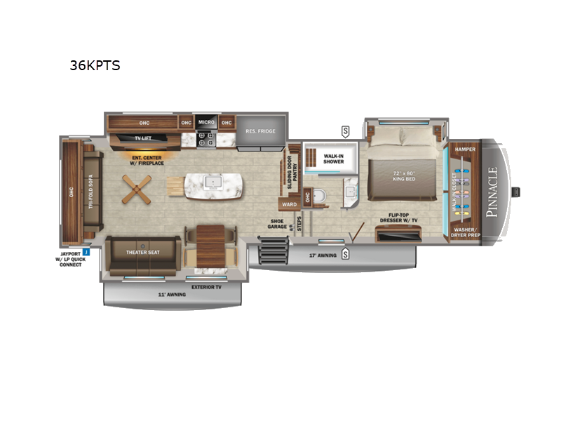 2022 Jayco Pinnacle 36KPTS, $ 142,179