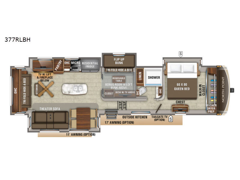 2019 Jayco North Point 377RLBH, $ 0