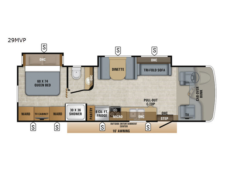 2019 Jayco Greyhawk Prestige 29MVP, $ 0