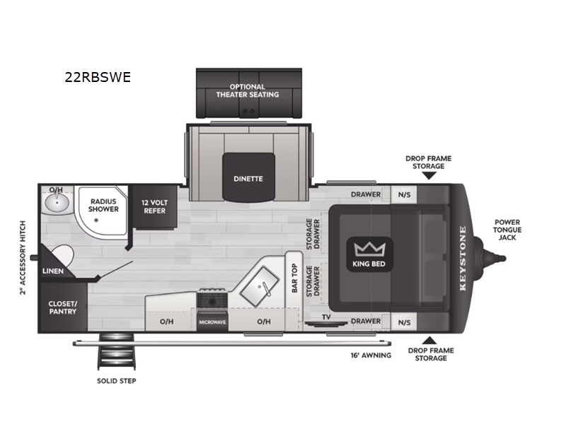 2026 Keystone Cougar Half-Ton (Travel Trailer) 22R, $ 53,203
