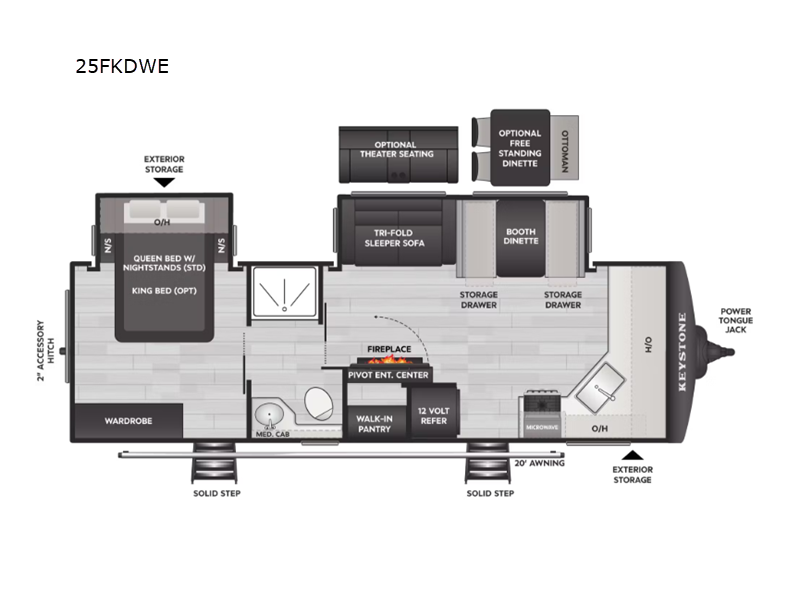 2026 Keystone Cougar Half-Ton (Travel Trailer) 25F, $ 61,018