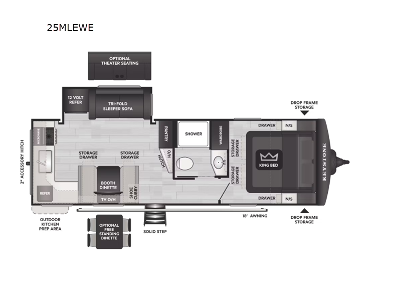2026 Keystone Cougar Half-Ton (Travel Trailer) 25M, $ 62,071