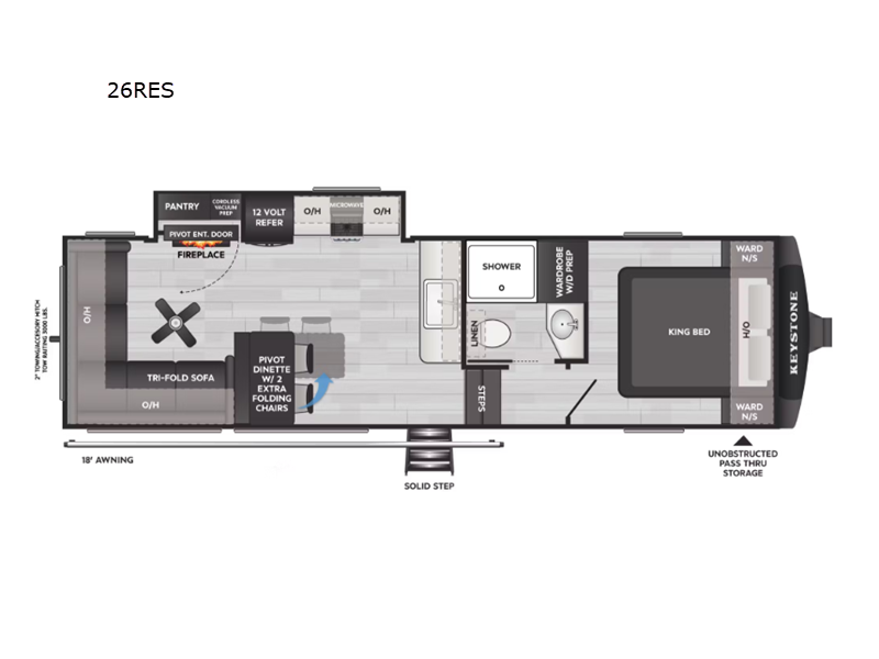 2026 Keystone Cougar Half-Ton (Fifth Wheel) 26RES, $ 64,853