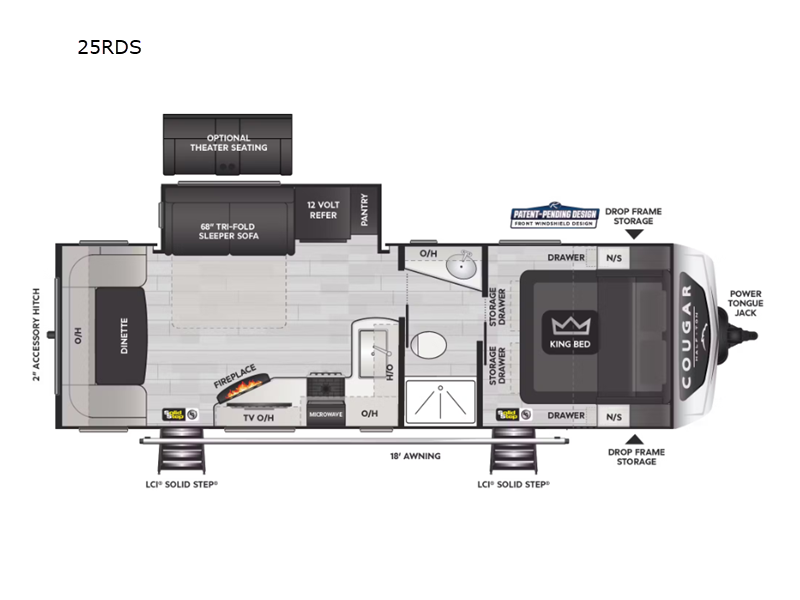 2026 Keystone Cougar Half-Ton (Travel Trailer) 25R, $ 0