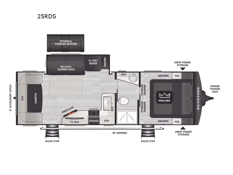 2026 Keystone Cougar Half-Ton (Travel Trailer) 25R, $ 55,352